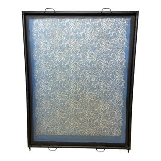 Large Vintage Industrial Screen-Printing Frame For Sale