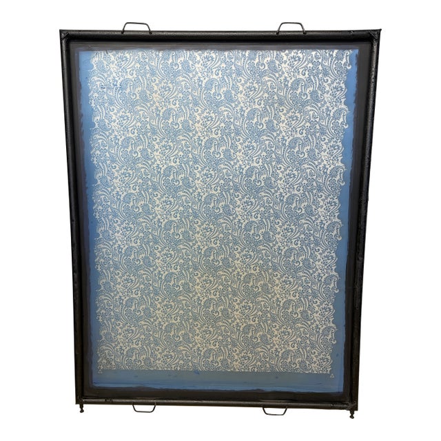 Large Vintage Industrial Screen-Printing Frame For Sale