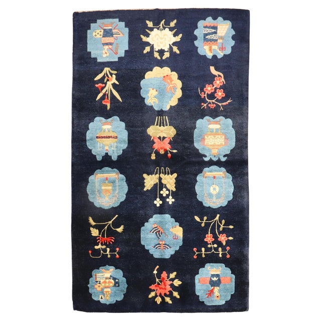 Late 20th Century Tibetan Pictorial Rug - 3'5" x 5'6" For Sale - Image 15 of 18