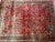 Textile Antique Persian Sarouk Area Rug, Handwoven All-Over Floral Pattern, Red & Navy, 4’ X 5’ For Sale - Image 7 of 10