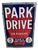 Large Park Drive Sign in Enamel, 1940s For Sale