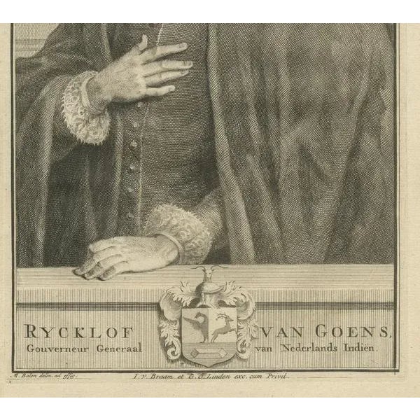 Valentyn, Rycklof Van Goens, Governor-General of the VOC, Dutch East Indies, 1724, Print For Sale - Image 3 of 6