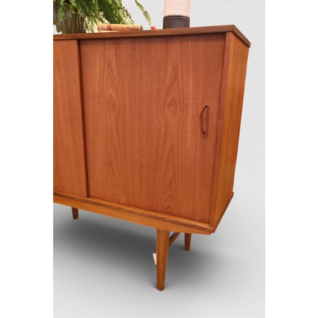 Brown Danish Teak Bar Cabinet, 1960s For Sale - Image 8 of 18