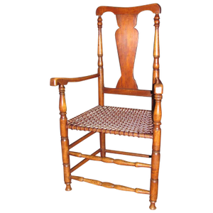 Antique American Queen Anne Armchair Circa 1780-1790