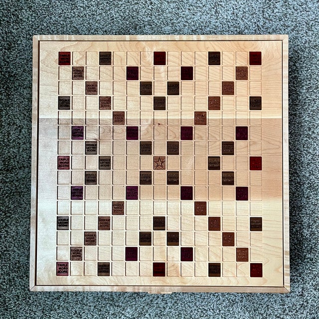 Wood Personalized Rotating Wood Word Board For Sale - Image 7 of 9