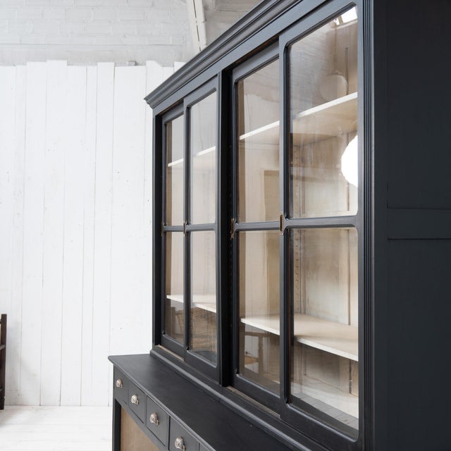 Vintage Sliding-Door Bookcase, 1940 For Sale - Image 6 of 13