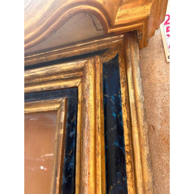 Aedicule Shrine with Carved and Gilded Frames and Lapis Lazuli Lacquer, Central Italy, Mid-17th Century For Sale - Image 3 of 10