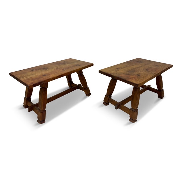 Italian Brutalist Hall Side Tables, 1950s, Set of 2 For Sale - Image 14 of 16