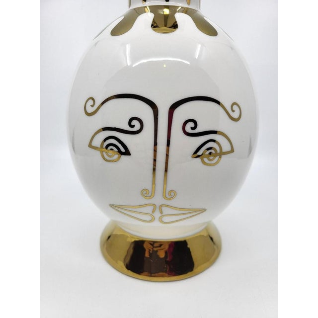 Baroque French White and Gold Porcelain Carafe by Vincent Darré for Monoprix For Sale - Image 3 of 8