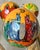 Set of 5 Late 20th-Century Hand-Painted Gourd Hanging Ornaments, New Mexico For Sale - Image 15 of 18
