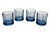 Offered is a set of 4 heavy Anchor Hocking Old Fashioned glasses in their 1960s Tartan pattern in the color Blueberry. The...