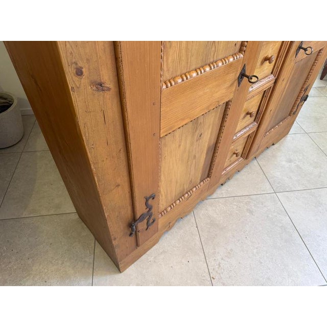 Baroque Bread Cupboard in Softwood For Sale - Image 9 of 18