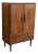 Mid Century Danish Teak Cabinet – Vintage Scandinavian Bar Cabinet – Tall Storage With Drawers 1960s For Sale