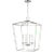 Chapman & Myers By Visual Comfort Studio Dianna 4-Light Medium Pendant in Brushed Nickel For Sale