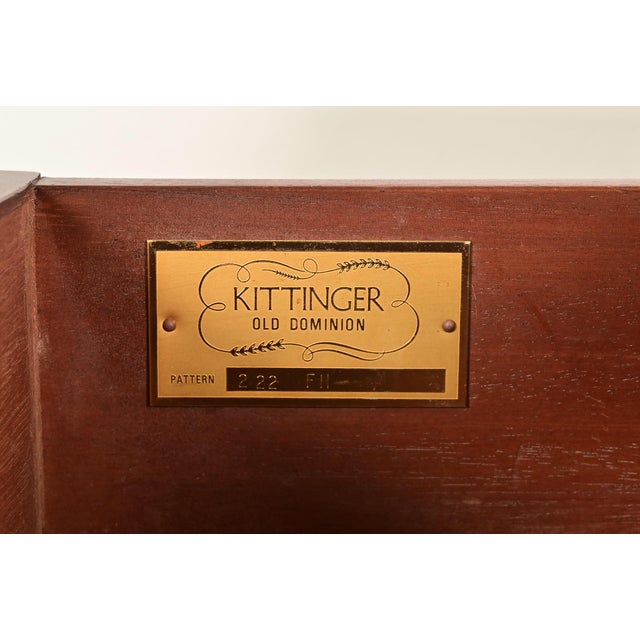 Kittinger Federal Inlaid Mahogany Serpentine Front Sideboard Credenza For Sale - Image 10 of 16