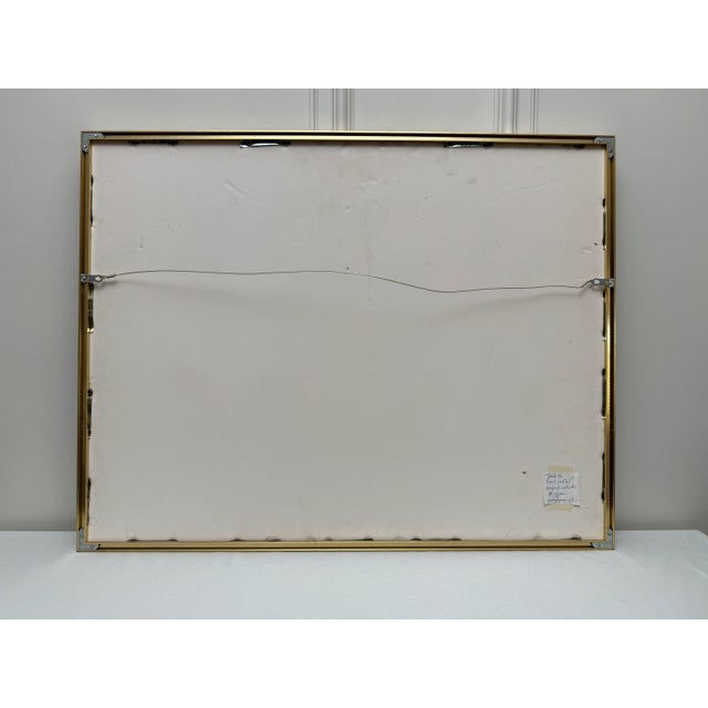 Vintage Organic Modern Still Life Framed Original Watercolor Painting “Santa Fe Cocktail" by Grady H. Pennington For Sale - Image 10 of 12