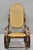 Vintage Mid Century Modern Thonet Style Bentwood & Cane Rocker Rocking Chair (C). Circa Mid 20th Century. Measurements:...
