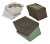 Sage Green, Black & White Studio Pottery Boxes, Set of 3 For Sale