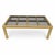 Mastercraft Brass Dining Table With Bronze Tinted Glass Tops Mid-Century Modern For Sale