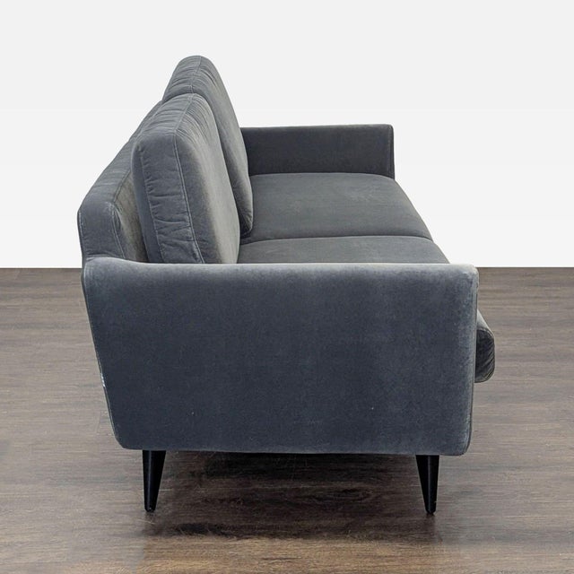 Crate & Barrel Sits for Crate and Barrel 3-Seat Dark Gray Sofa For Sale - Image 4 of 9