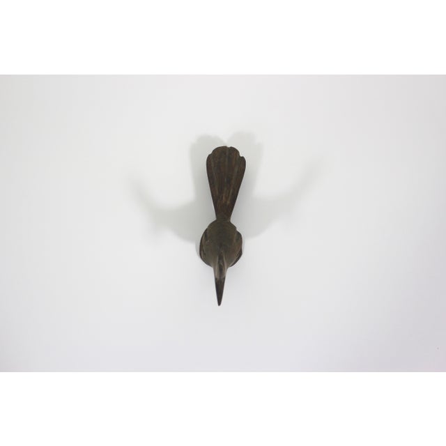 Mid 20th Century Mid Century Modern Wood Road Runner, Vintage Carved Exotic Wooden Bird For Sale - Image 5 of 7