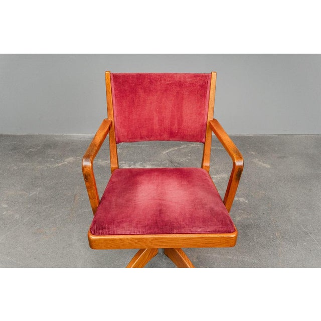 Mid-Century Swivel Desk Chair For Sale - Image 11 of 18