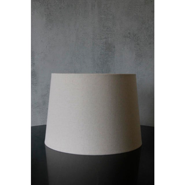 Rustic Teak Wood Table Lamp, Vintage Circular Design For Sale - Image 11 of 12