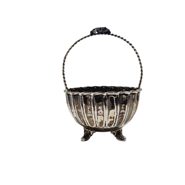Art Deco Silver Sugar Bowl, 1950s For Sale - Image 10 of 10