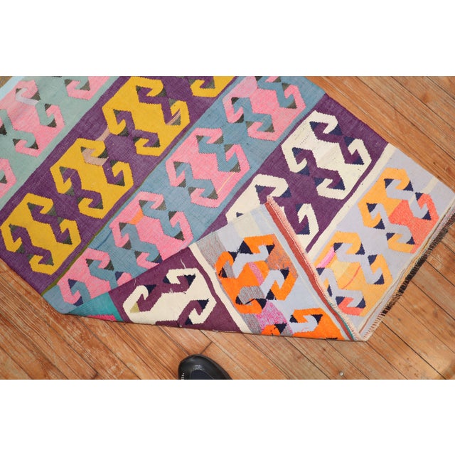 Turkish Kilim Runner For Sale - Image 13 of 18