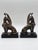 Bronze Rare Pair of Antique Early 20th C Bronze Winged Griffin Bookends on Pedestal. For Sale - Image 8 of 16