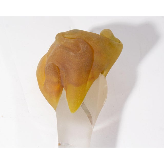 Art Glass Head Scepter Sculpture by Stephen Fellerman For Sale - Image 4 of 6