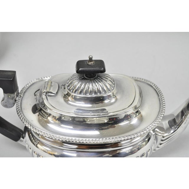 Antique English Sheffield B. Altman Art Deco Silver Plated Tea Service Set - 4 Pc For Sale In Philadelphia - Image 6 of 18