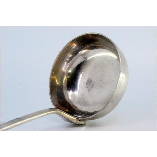 Silver Soup Ladle with Handle For Sale - Image 5 of 8