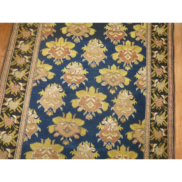Early 20th Century Early 20th Century Floral Long Antique Russian Karabagh Runner - 3'5" x 19'7" For Sale - Image 5 of 6
