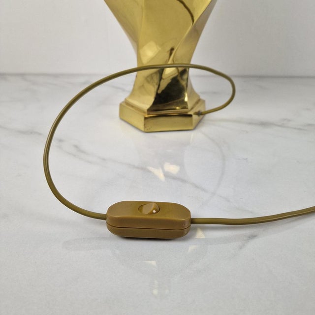 Sculptural Brass Table Lamp, 1960s For Sale - Image 11 of 15