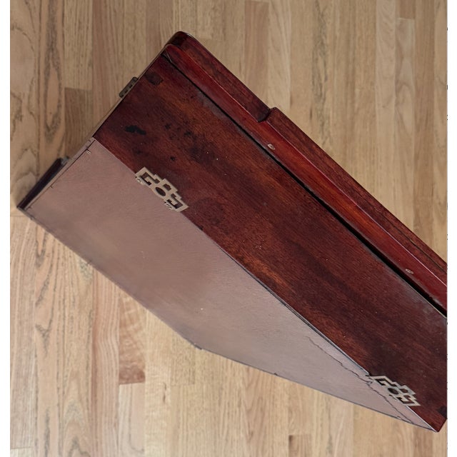 Maroon Mid 20th Century Chinese Rosewood Curio Display Cabinet For Sale - Image 8 of 16