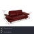 The Velluti sofa from Koinor is covered with a red real leather and stands on narrow metal feet. The classic design and...