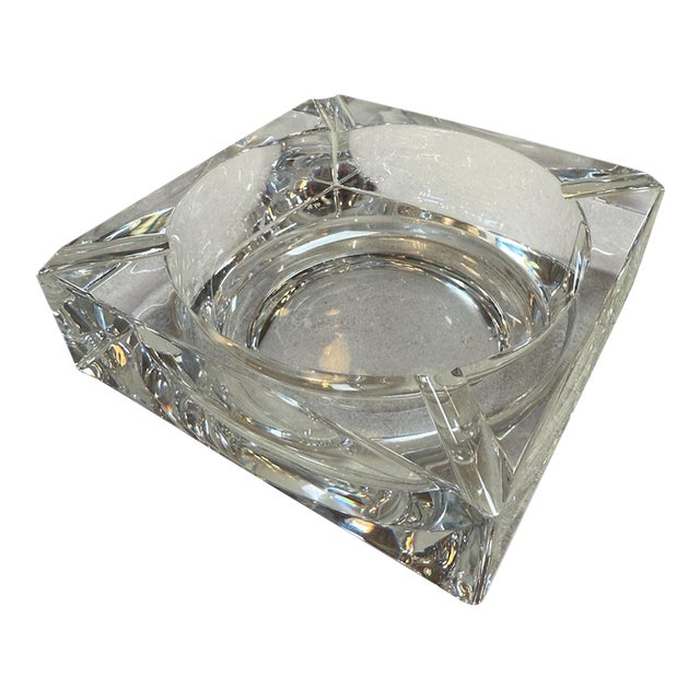 Large Crystal Ashtray, Italy, 1970s For Sale