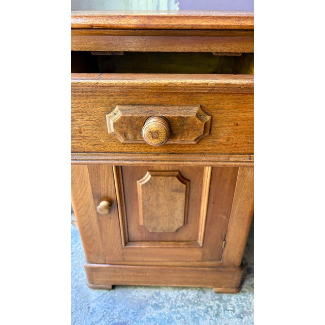 Antique French Walnut Cabinet or Bedside Table For Sale - Image 10 of 10