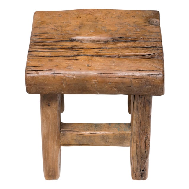 Chinese Reclaimed Wood Stool For Sale