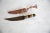 African Vintage African Cheetah Design Wooden Handle Sheathed Dagger For Sale - Image 3 of 7