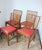 Wood Vintage Chairs in Oak and Eco-Leather, 1960s, Set of 4 For Sale - Image 7 of 9