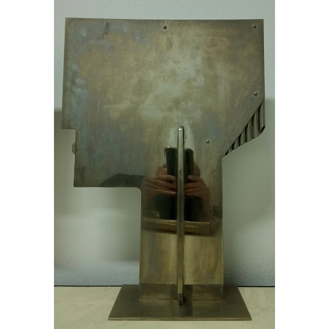 1970s Austria Pair Modernist Profile Head Sculptures tamped Hagenauer Wien - a Pair For Sale In Dallas - Image 6 of 14