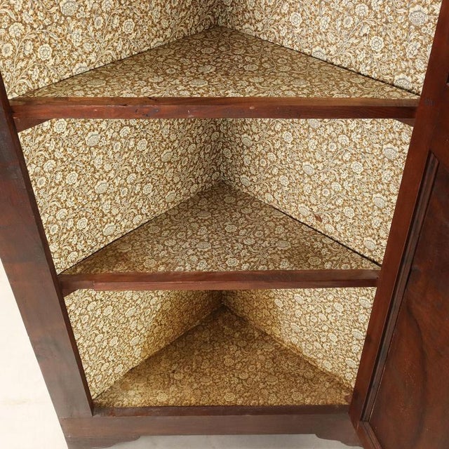 Corner Cabinet in Walnut and Oak For Sale - Image 4 of 10