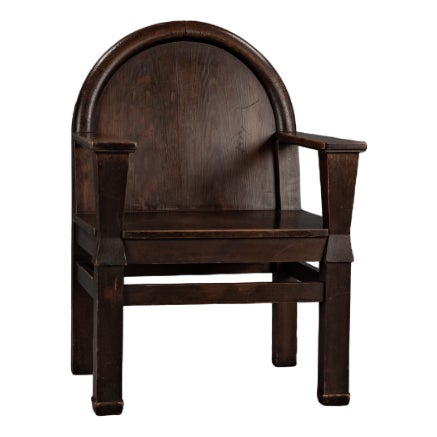 Armchair with Soul in Pinewood, 1940s For Sale