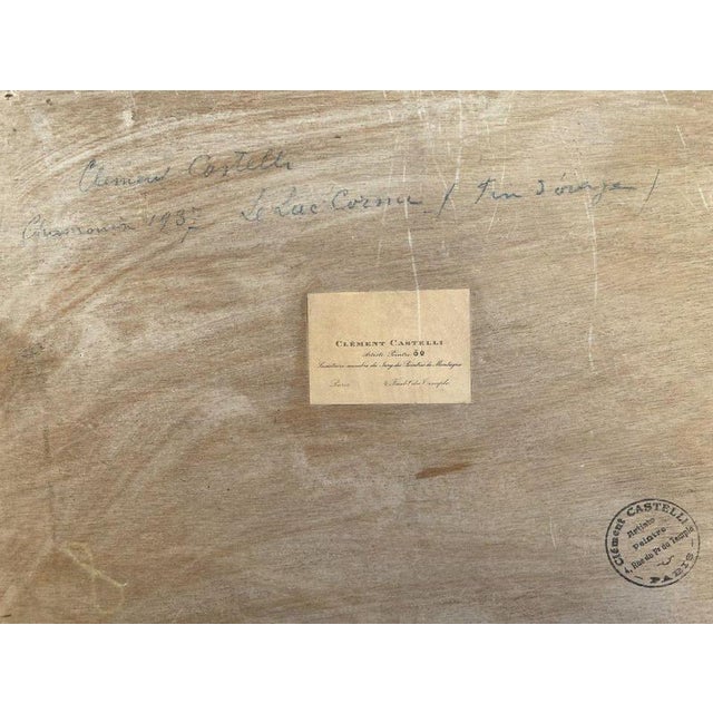 Clément Castelli, Le Lac Cornu, Chamonix, 1937, Oil on Board For Sale - Image 9 of 11