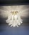Murano Ceiling Lamp with 32 Lattimo and Clear Glass Petals, 1990s For Sale - Image 11 of 16