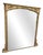 Large Antique English Carved Wood and Gesso Gilt Overmantle Mirror, 1800s For Sale
