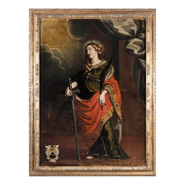 After Peter Paul Rubens, Circle of Saint Catherine, Oil on Canvas For Sale