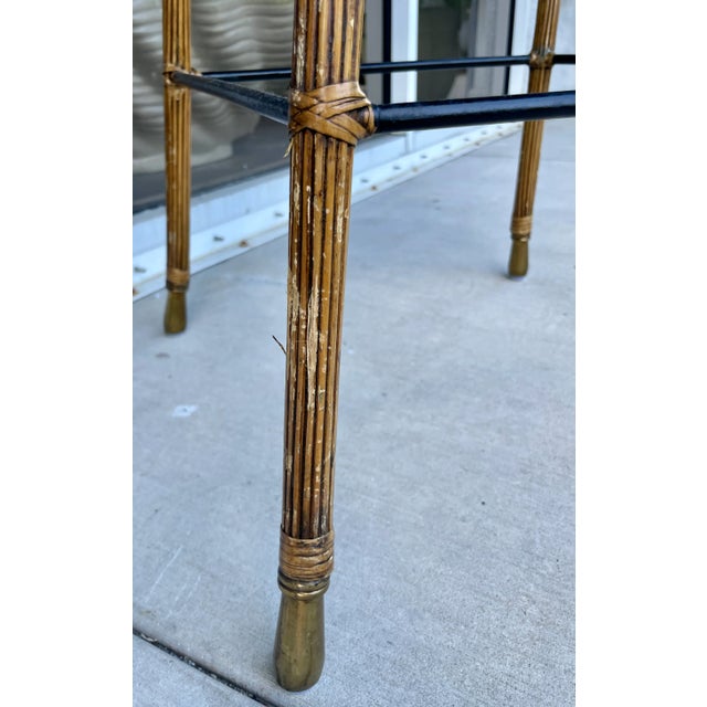 Pair of Hollywood Regency Style Bar Stools For Sale - Image 10 of 10